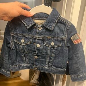 NWT Ralph Lauren Dark Blue Kids Denim Jacket - Size: 12M